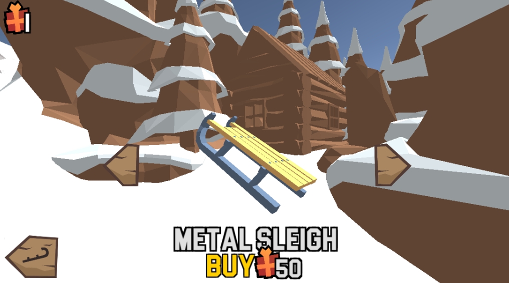 Racer Sleigh in Snow Rider 3D
