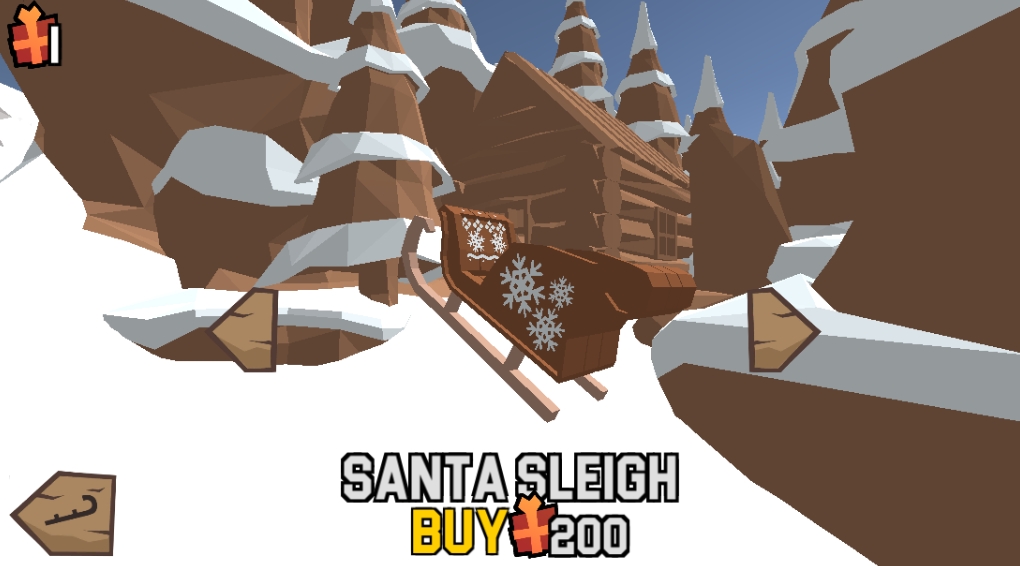 Collector Sleigh in Snow Rider 3D